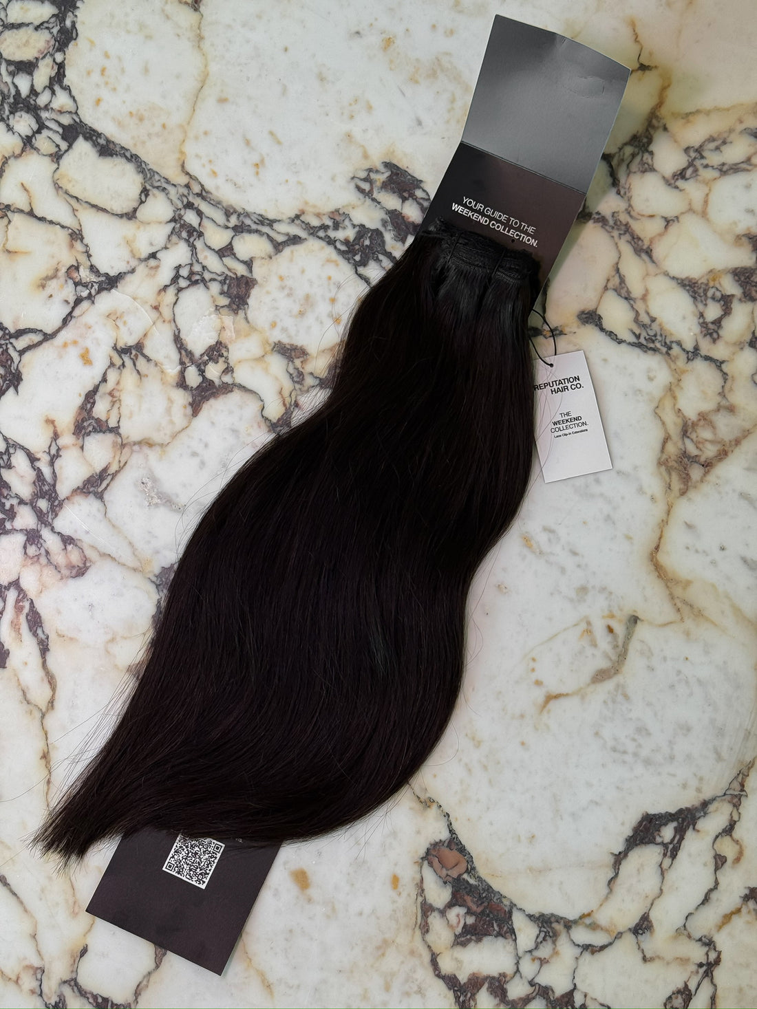 Darkest Dark 20" Laced Clip In Extensions