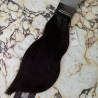 Darkest Dark 20" Laced Clip In Extensions