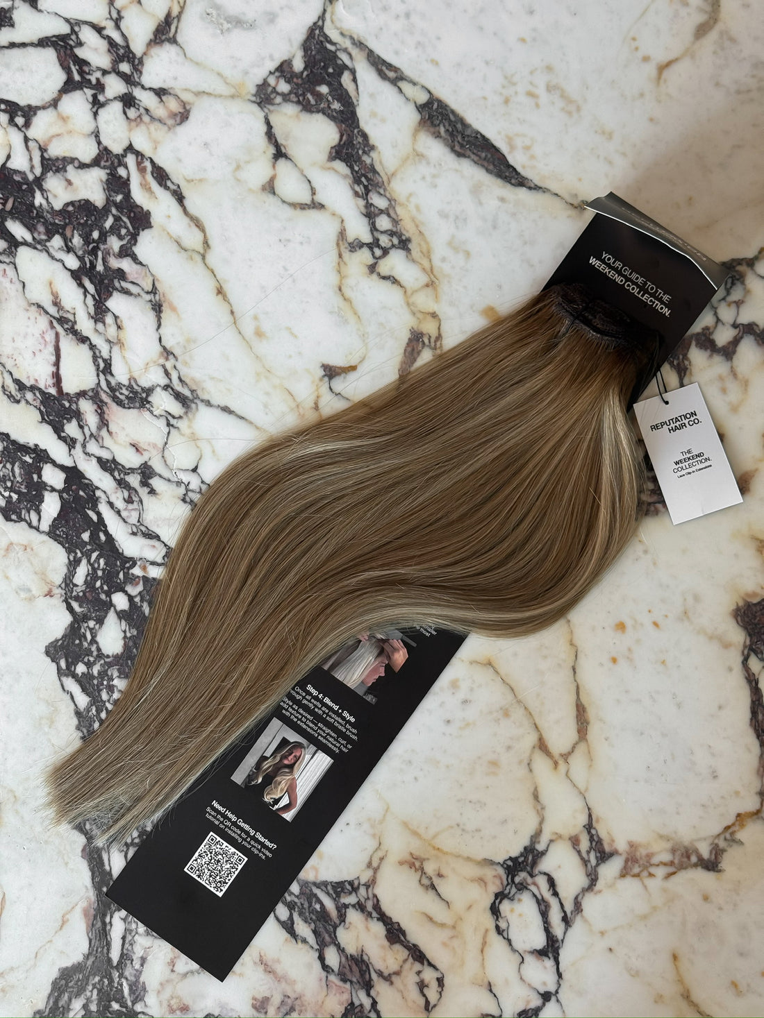 Cool Neutral Blonde 20" Laced Clip In Extensions