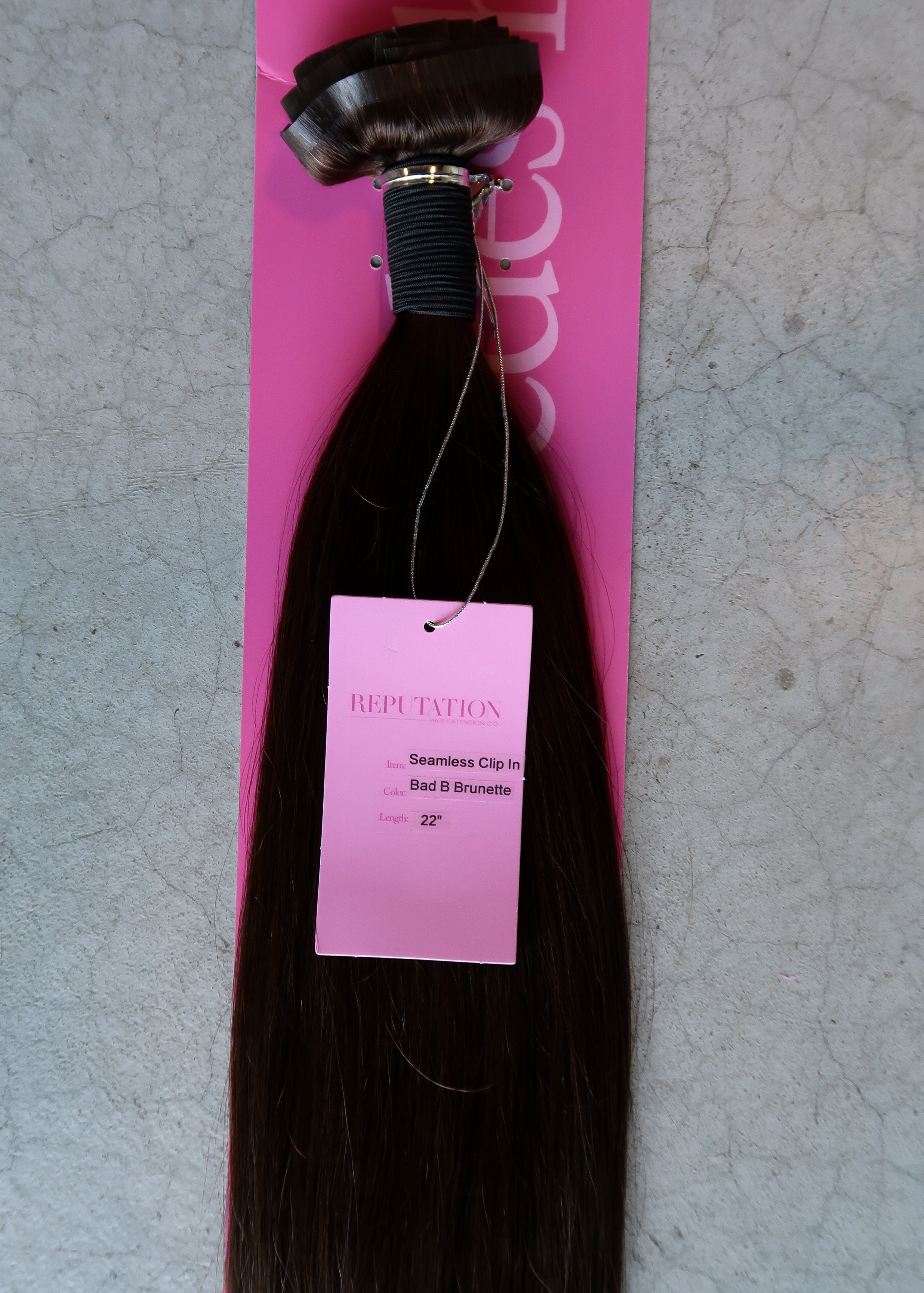 Bad B Brunette Seamless Clip In Extensions – Reputation Hair Extension Co.