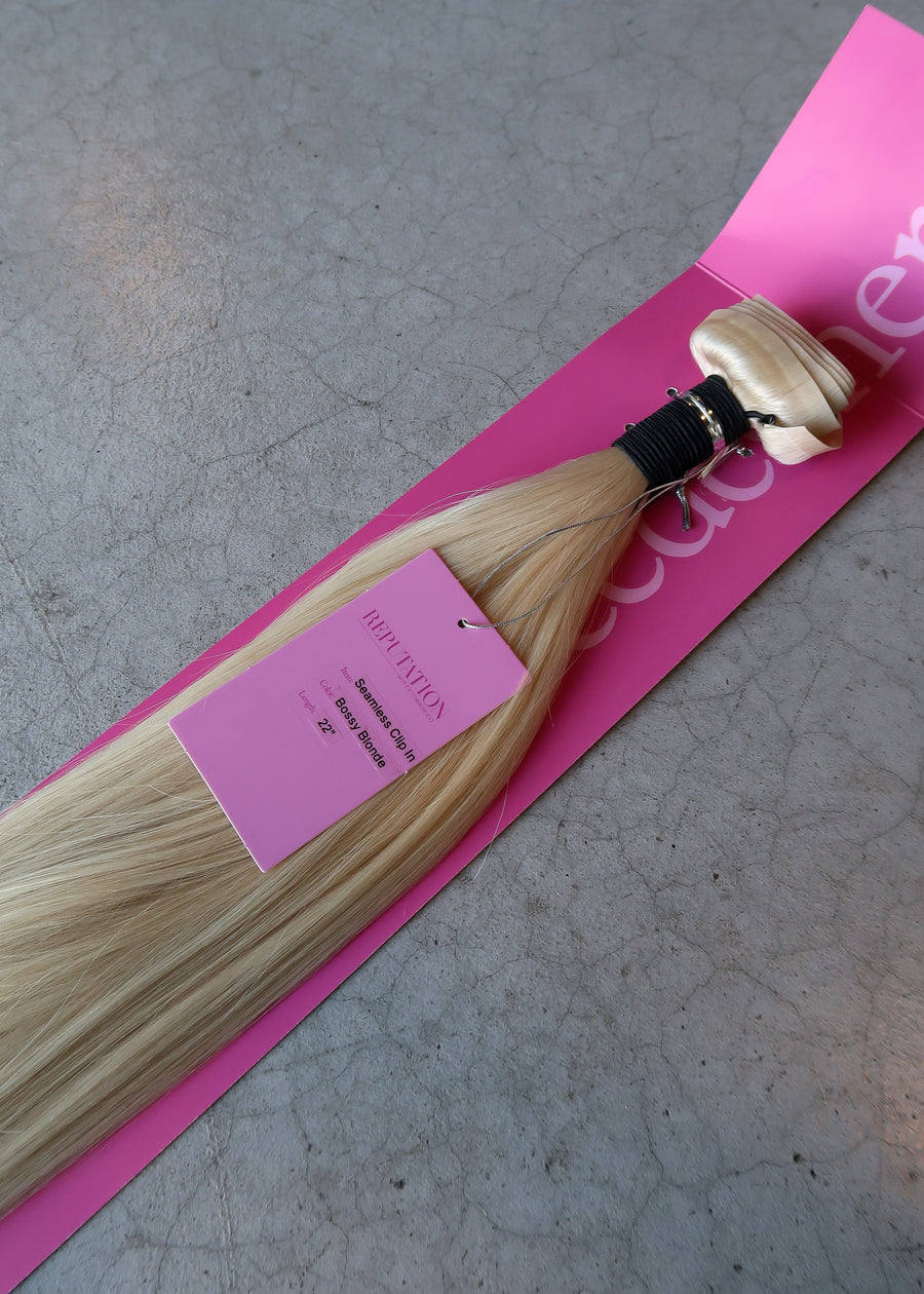 Bossy Blonde Seamless Clip In Extensions