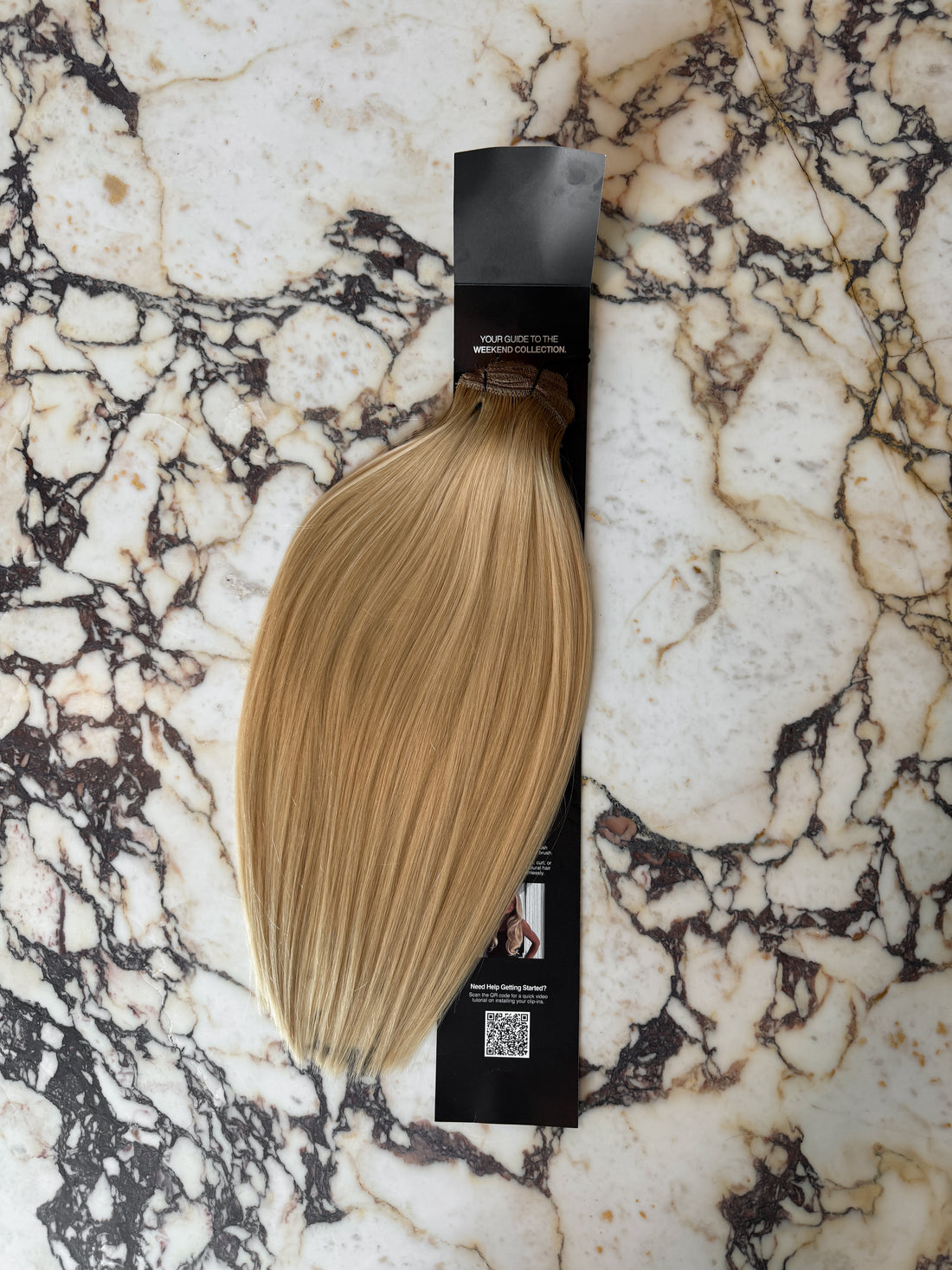 Rooted Warm Blonde 20" Laced Clip In Extensions