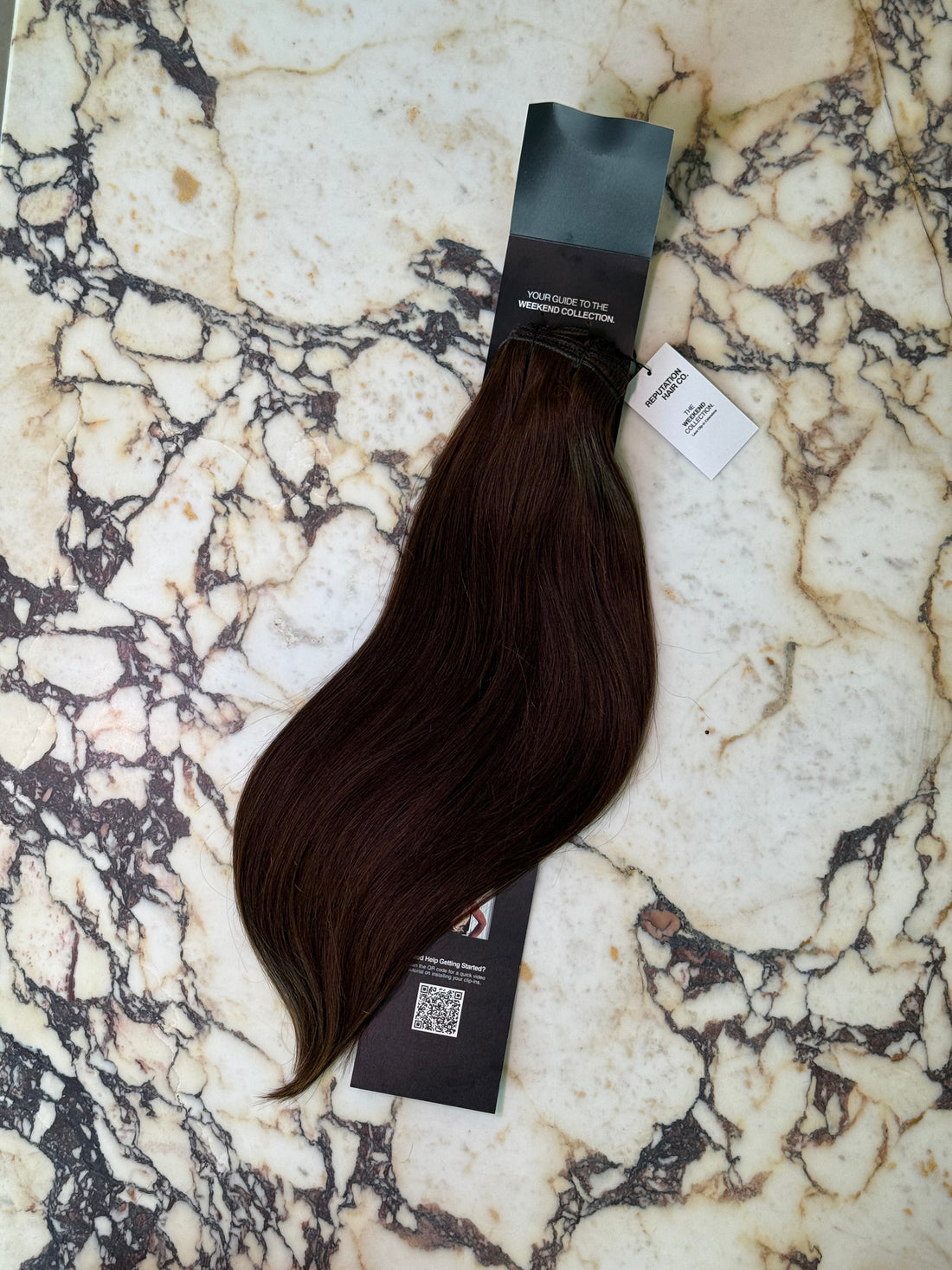 Warm Brown 22" Laced Clip In Extensions