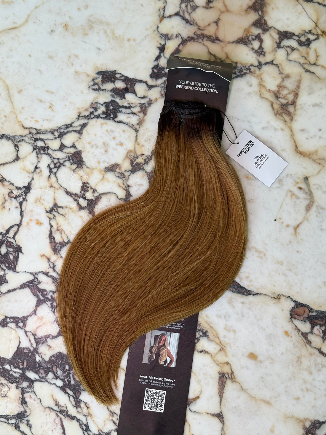 Golden Copper 20" Laced Clip In Extensions
