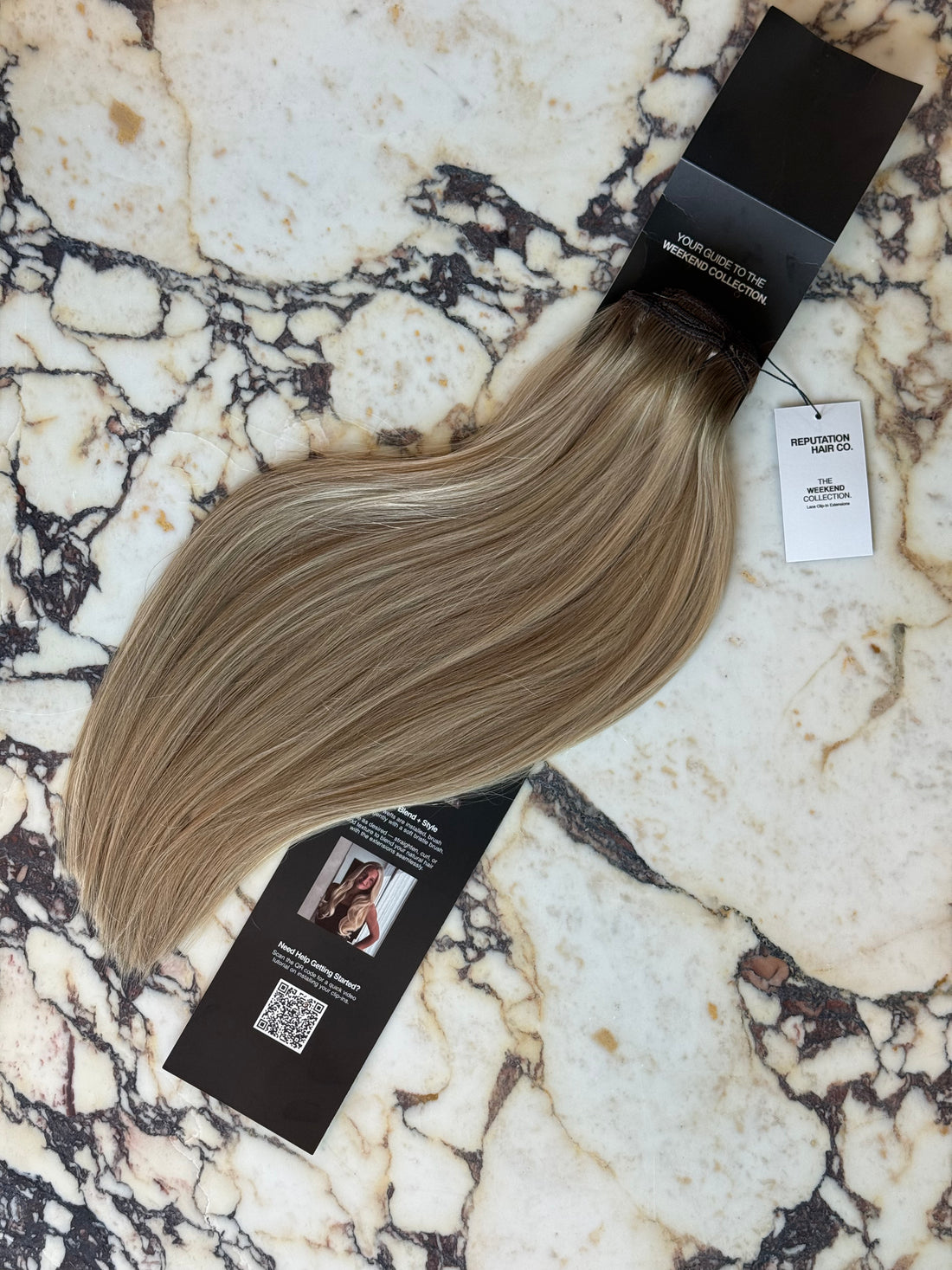 Rooted Dimensional Blonde 20" Laced Clip In Extensions