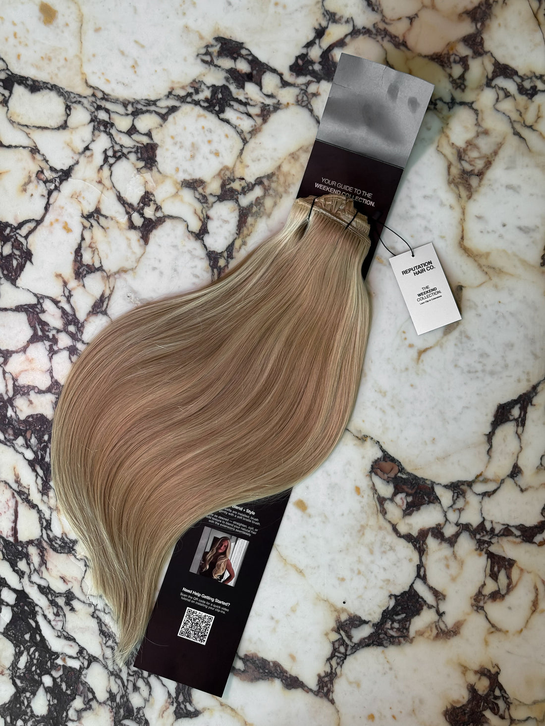 Dimensional Beige Blonde 22" Laced Clip In Extensions