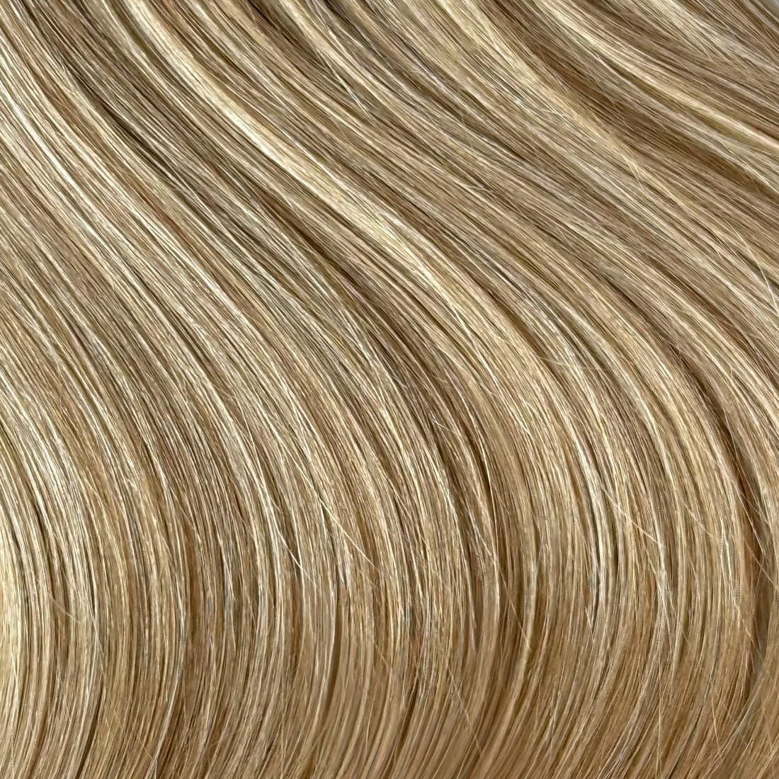 Warm Beige Bronde  20" Laced Clip In Extensions