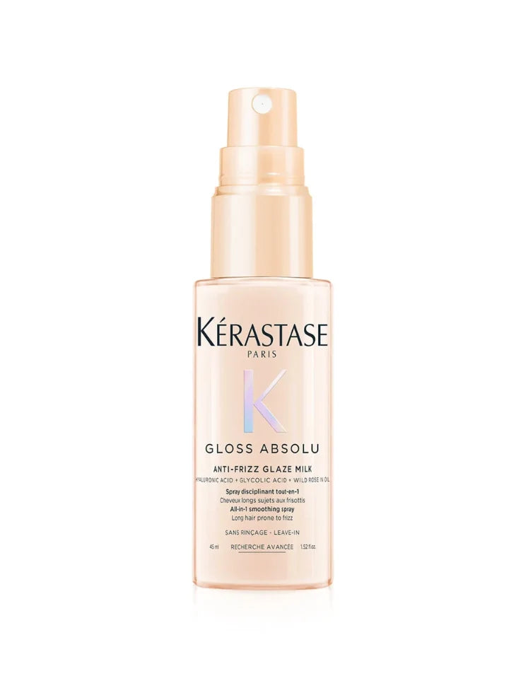 Kérastase Gloss Absolu Glaze Milk Anti-Frizz Heat Protecting Spray - Travel Size