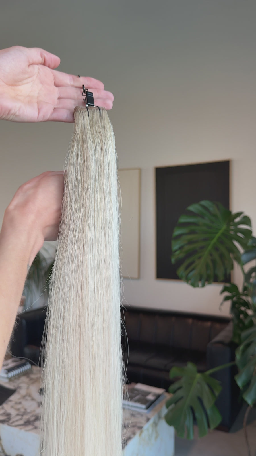 It Girl Blonde Deluxe Density Hybrid Weft Extensions
