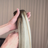 Rooted Warm Beige 20" Laced Clip In Extensions