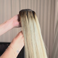 Cool Neutral Blonde 20" Laced Clip In Extensions