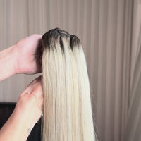 Neutral Cool Blonde 20" Laced Clip In Extensions